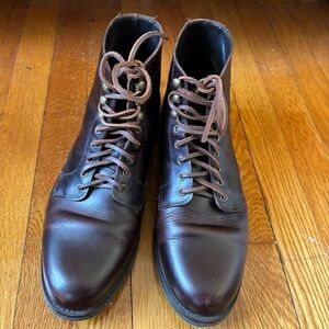 Men's Rhodes Brown Leather Lace-Up Boots
